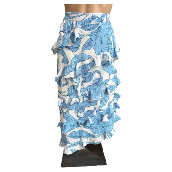 Walter Baker Vera Skirt Asymmetrical Paradise Palm Color Size 8 - Picture 1 of 7